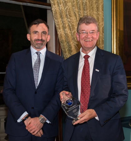 UK Space Agency Better Satellite World Award acceptance