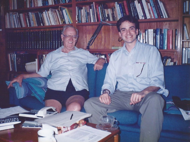 Sir Arthur C. Clarke and Chris Stott