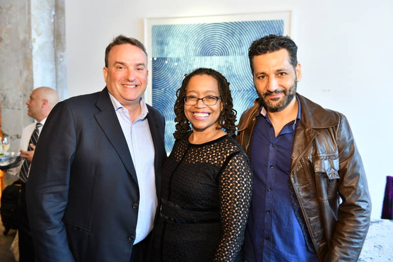 Tamara Bond-Williams with Chris Stott and Cas Anvar